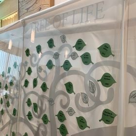 Dell Seton adds leaves to Tree of Life memorial