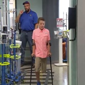 Childhood cancer survivor inspires others