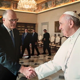 President and CEO Joe Impicciche meets with Pope Francis
