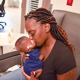 Only 12 ounces at birth, baby Logan is defying the odds