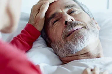 Provider caring for a patient