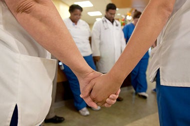 Providers in prayer