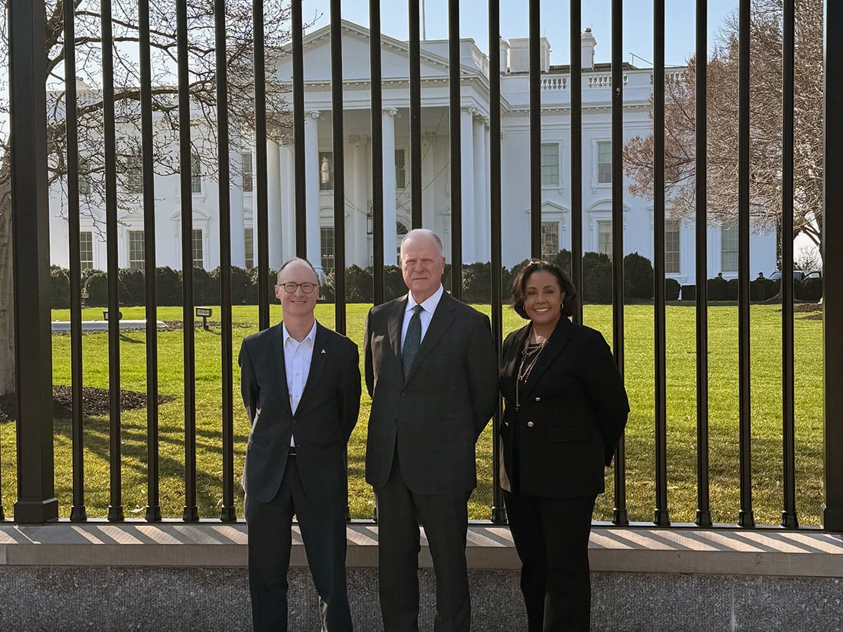 Ascension leaders standing outside of the White House in Washington D.C.