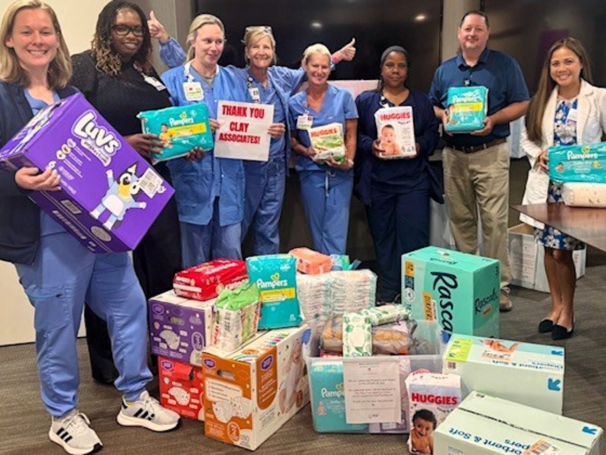 Ascension St. Vincent's Clay County hosts diaper drive for The Way Free Clinic