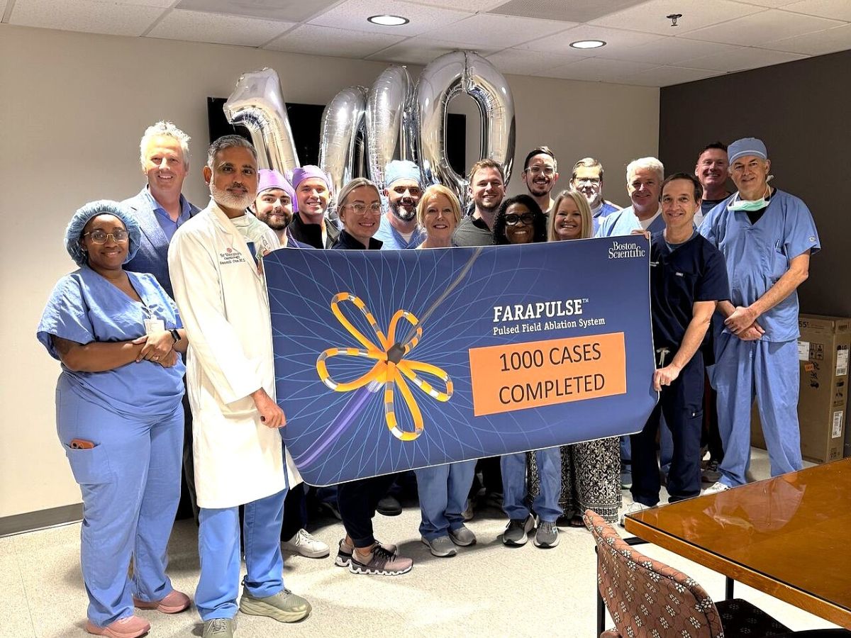 St. Vincent's Riverside Cardiology Team Performs 1,000 Pulsed Field Ablation Procedures