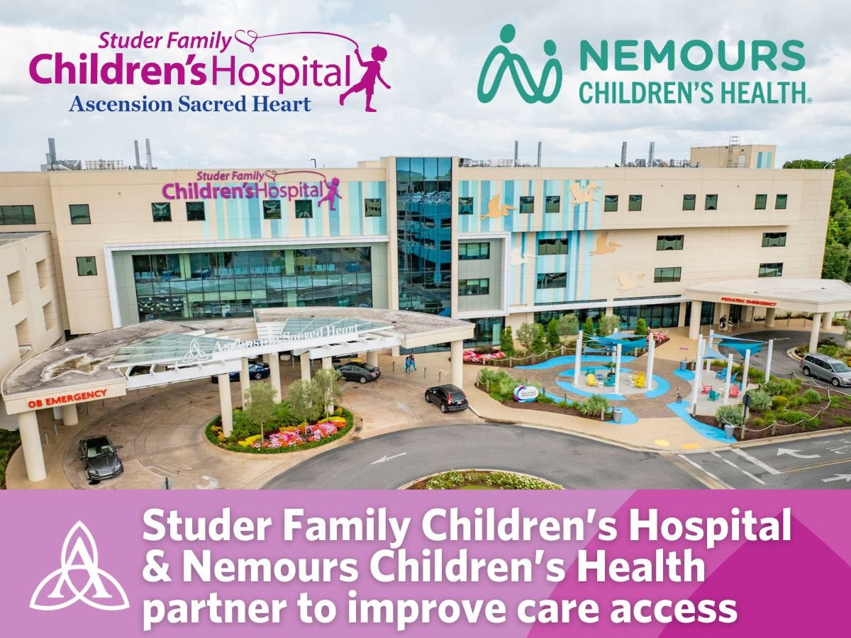 Nemours Children's Health and Studer Family Children's Hospital Launch Enhanced Pediatric Care Services in Pensacola