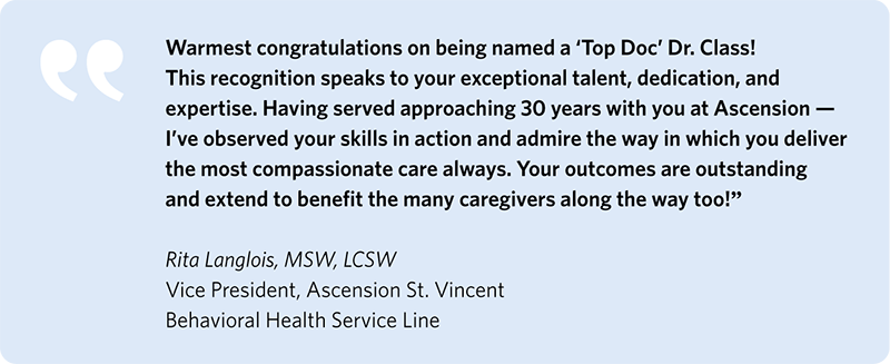 Ascension St. Vincent Physicians Honored as 2025 Top Docs