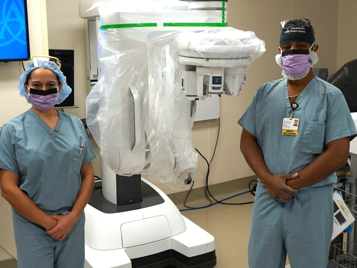 Ascension Saint Agnes performs first single-port robotic surgery of its kind in the region, and expands treatment options for colorectal, thoracic and urology conditions