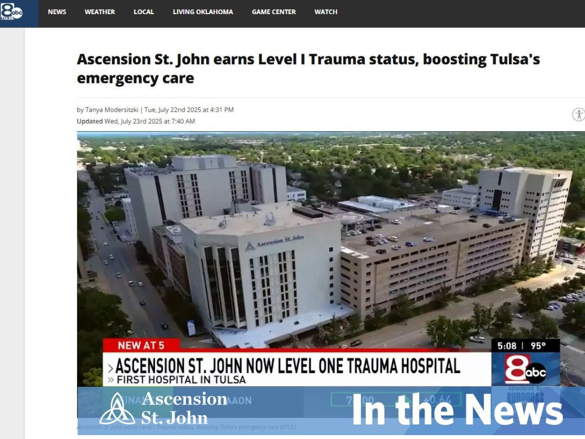 Ascension St. John Medical Center officially Tulsa’s first and only ACS-verified Level 1 Trauma Center
