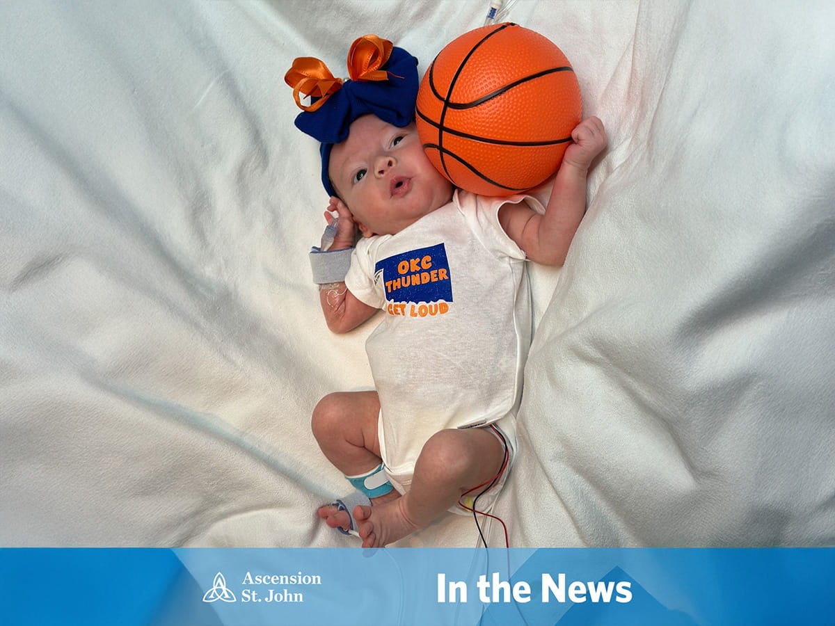 St. John NICU Babies cheer on OKC Thunder