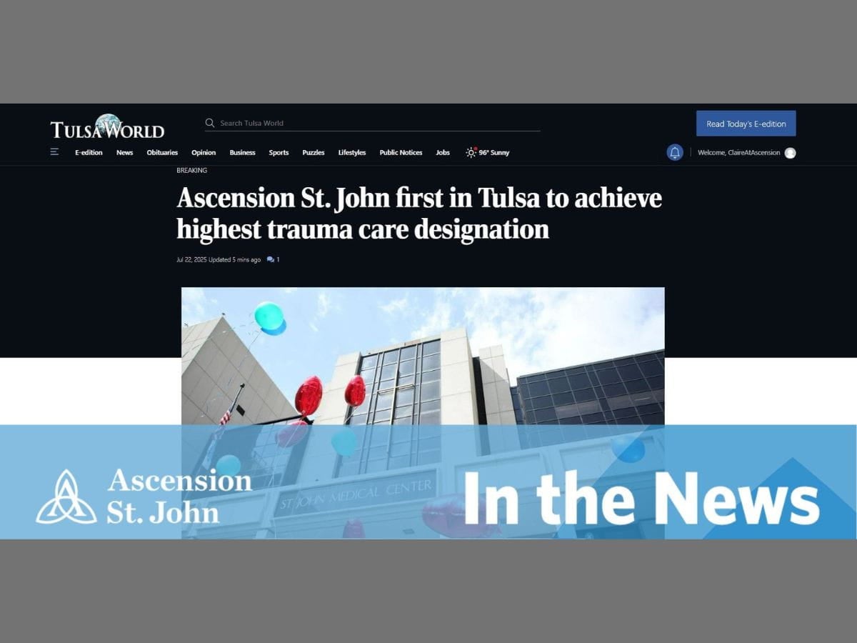 Tulsa World: Ascension St. John first in Tulsa to achieve highest trauma care designation