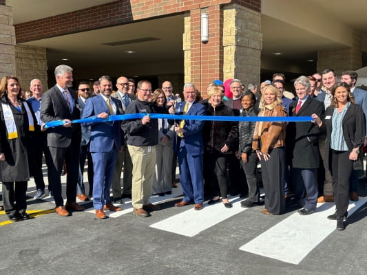 Rutherford ribbon cutting.