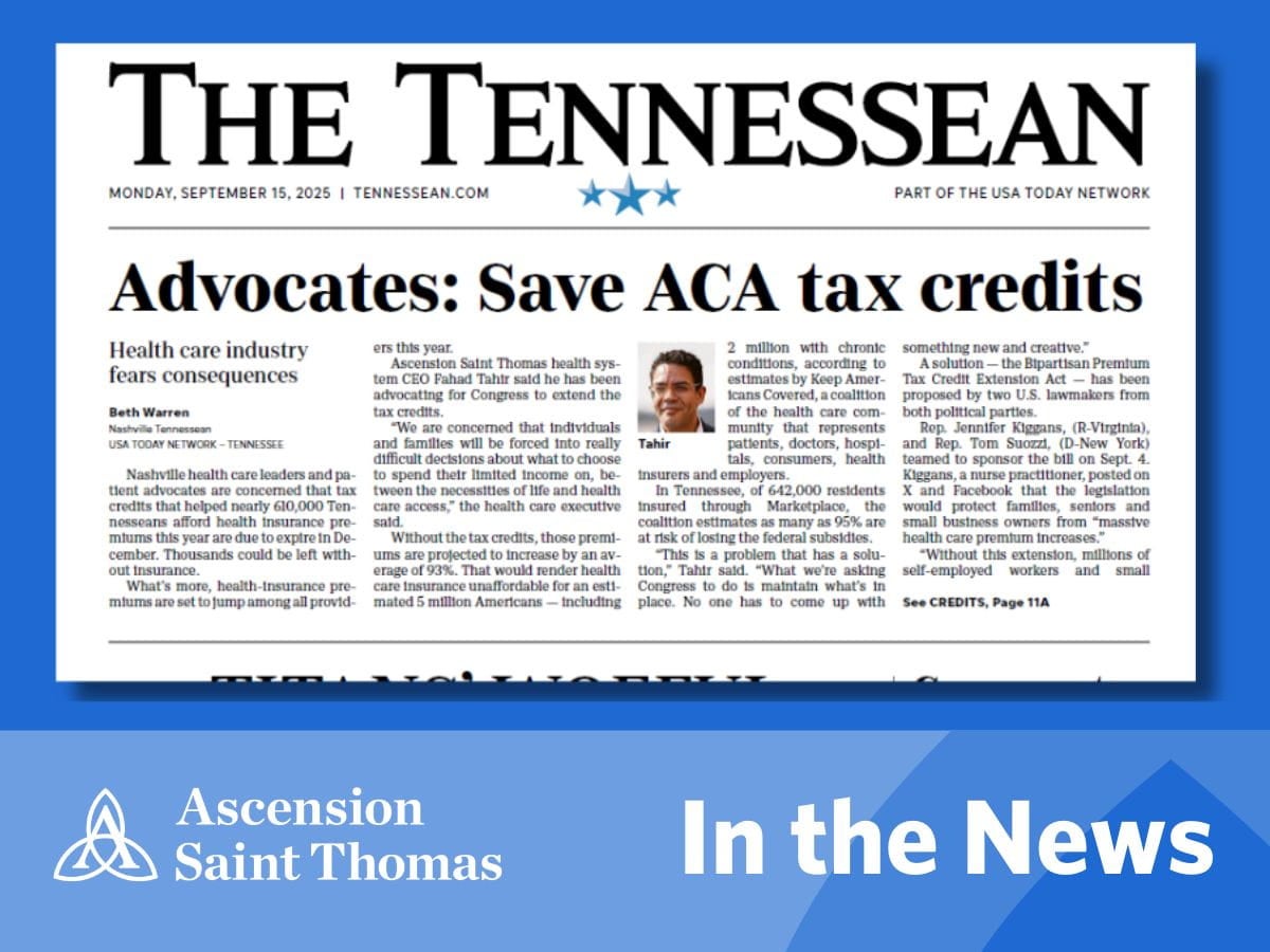 Tennesseans Face Steep Premium Hikes if Healthcare Tax Credits Expire