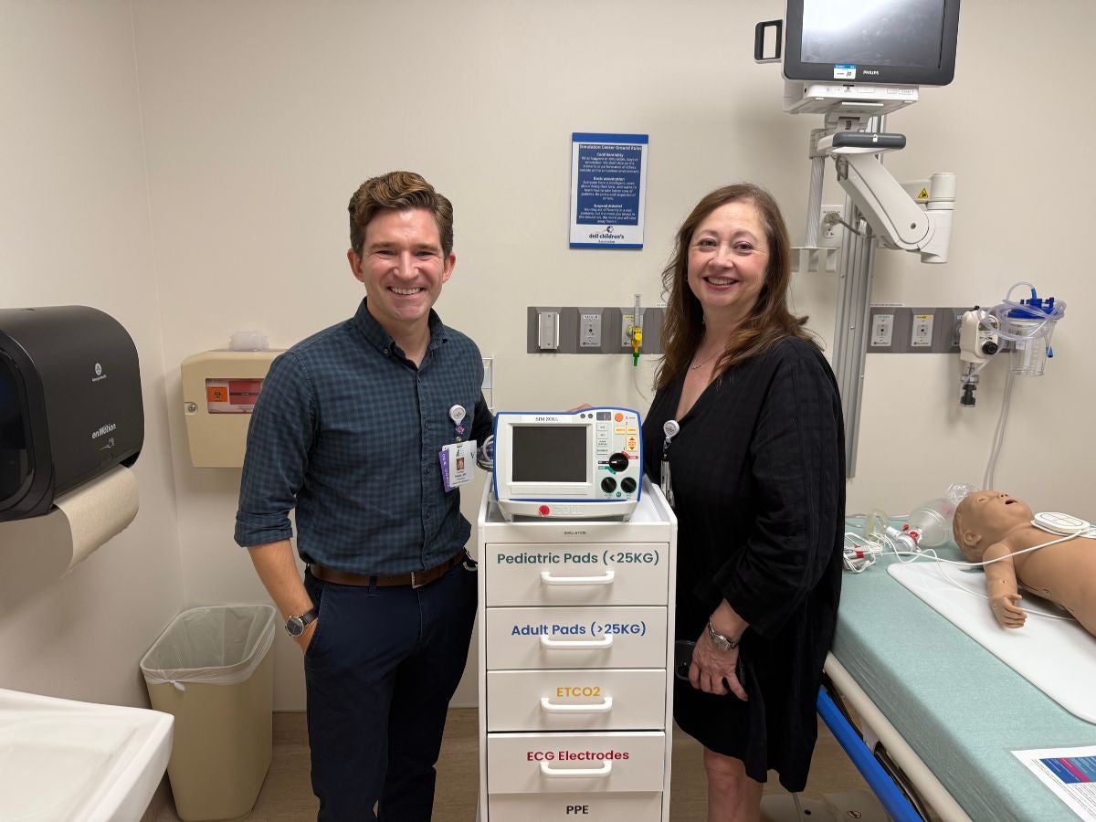 Dell Children's Dr. Hunter Daigle Unveils Newly Designed CPR Cart