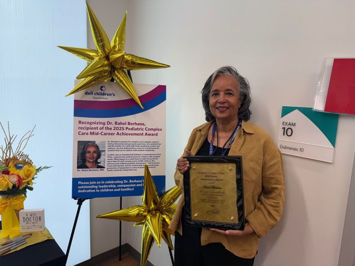 Dr. Rahel Berhane Receives 2025 Pediatric Complex Care Mid-Career Achievement Award