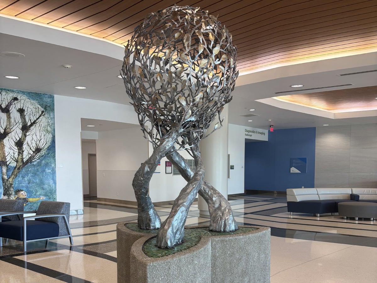 Ascension Seton Hays reveals symbolic sculpture from local artist
