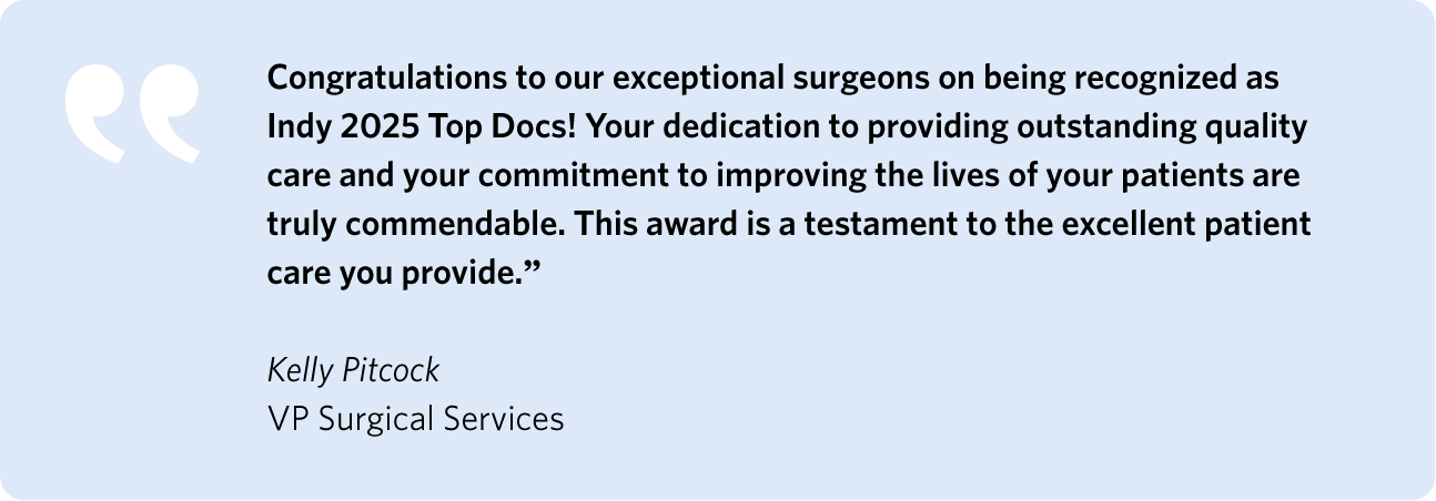 Ascension St. Vincent Physicians Honored as 2025 Top Docs