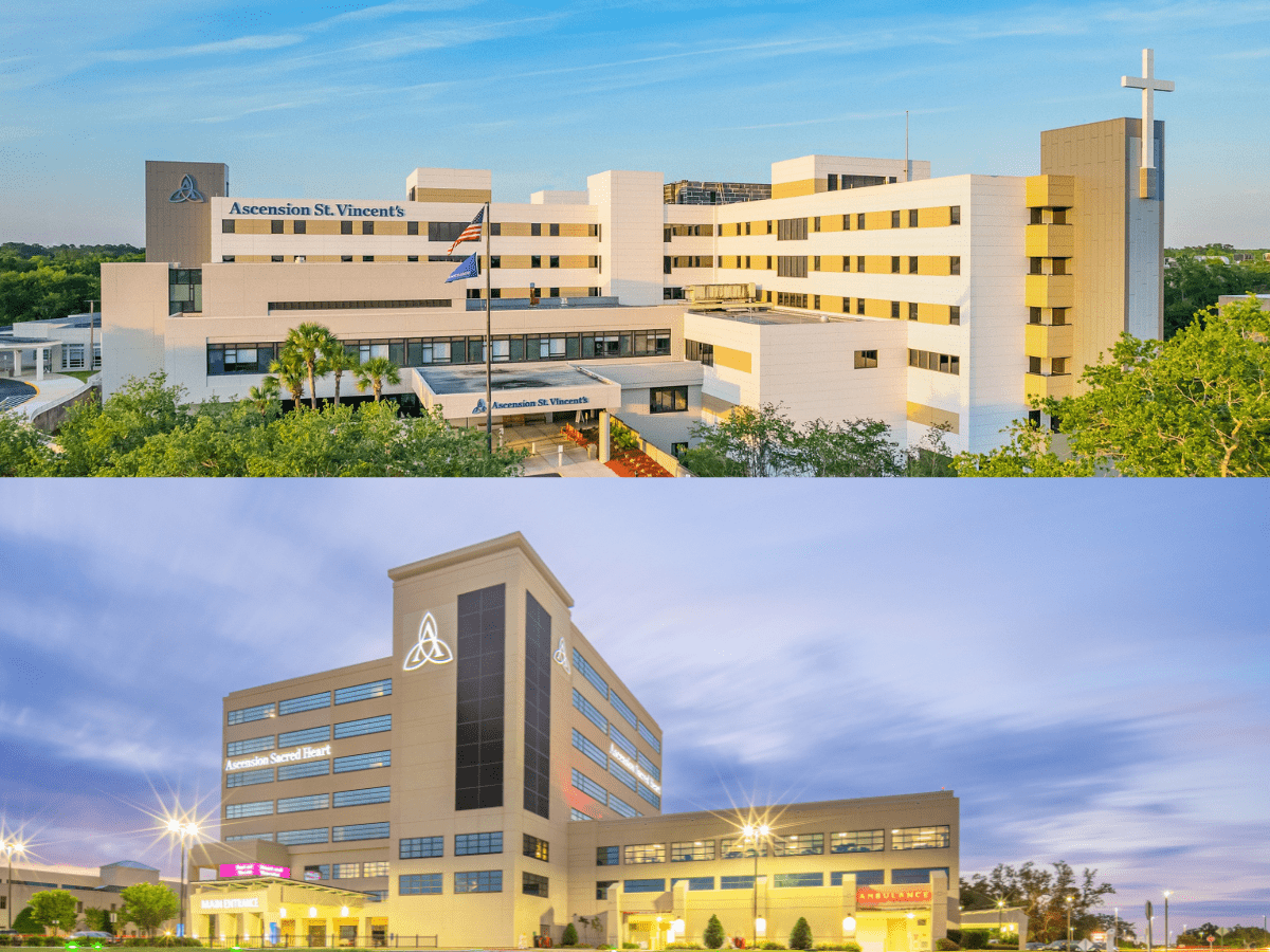 Ascension Sacred Heart Pensacola and Ascension St. Vincent’s Riverside named Top Florida Hospitals by Forbes 
