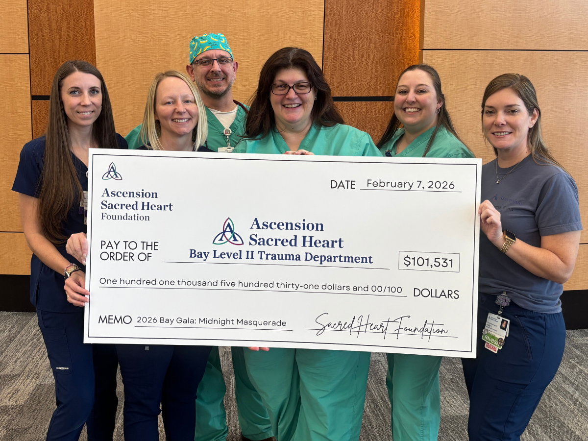 Ascension Sacred Heart Foundation raises $101,531 for trauma care at Sacred Heart Bay