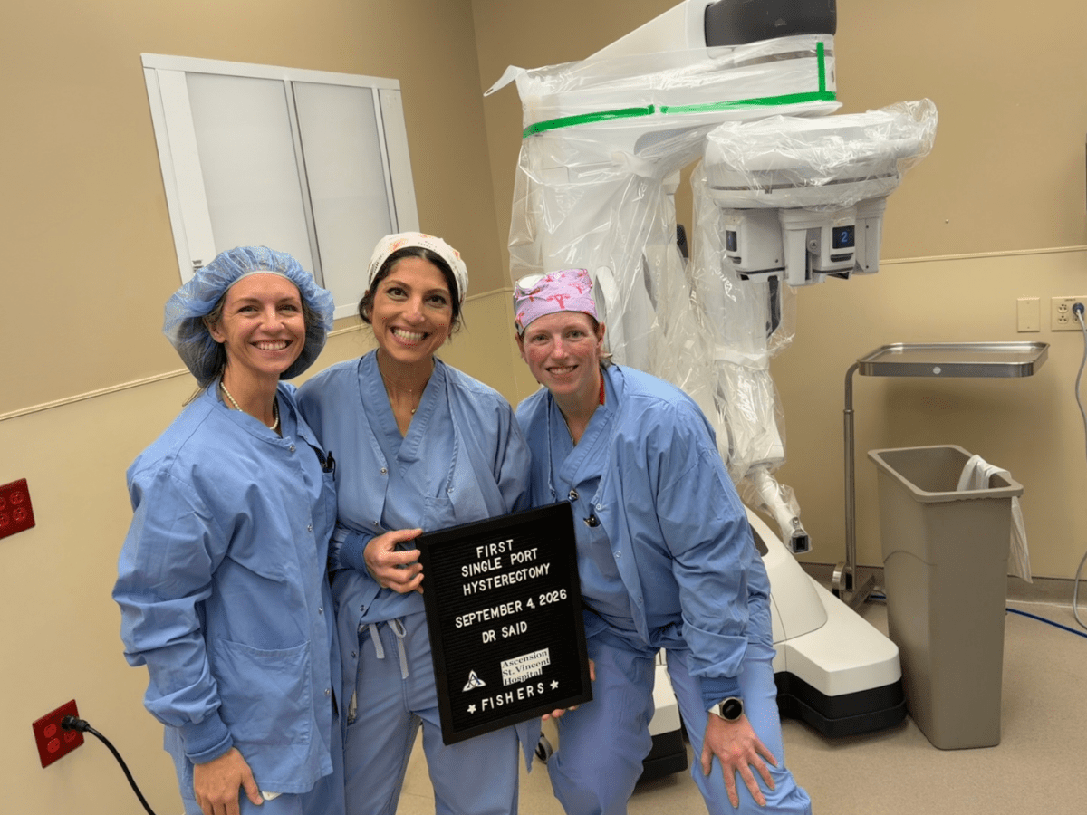 Ascension St. Vincent Fishers Hospital Marks Landmark Milestone in Minimally Invasive Gynecologic Care  