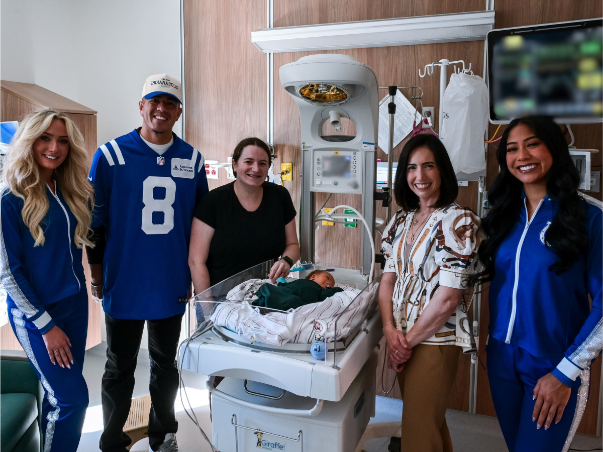 Ascension St. Vincent teams up with Indianapolis Colts to support safe sleep for newborns 