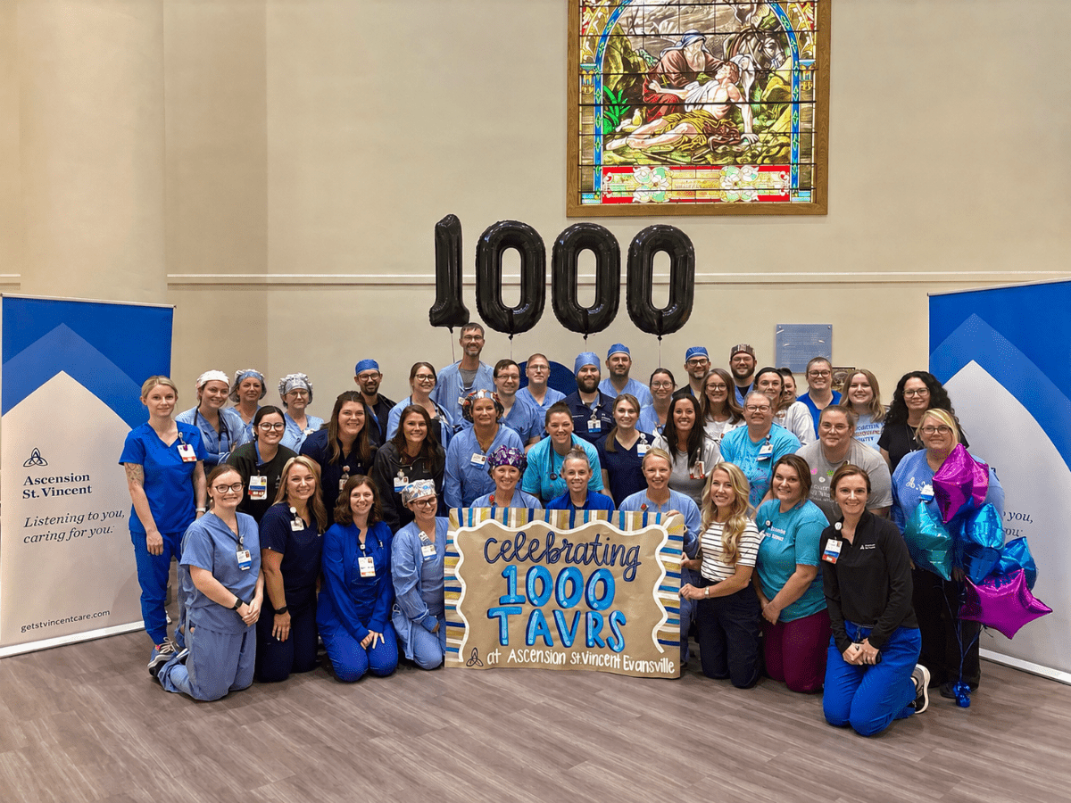 Ascension St. Vincent Evansville Celebrates Historic 1,000th TAVR Procedure