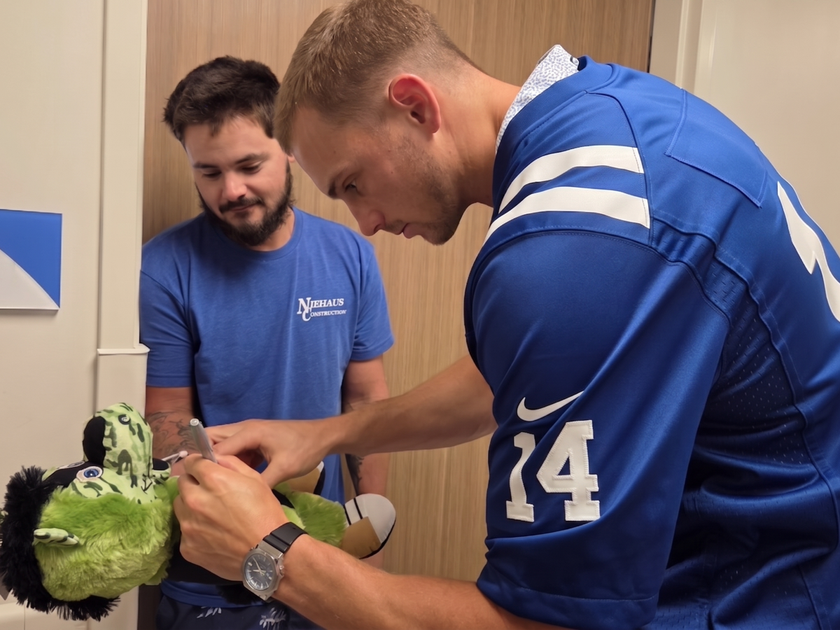 Colts wide receiver Alec Pierce Uplifts Patients and Staff at Ascension St. Vincent Evansville