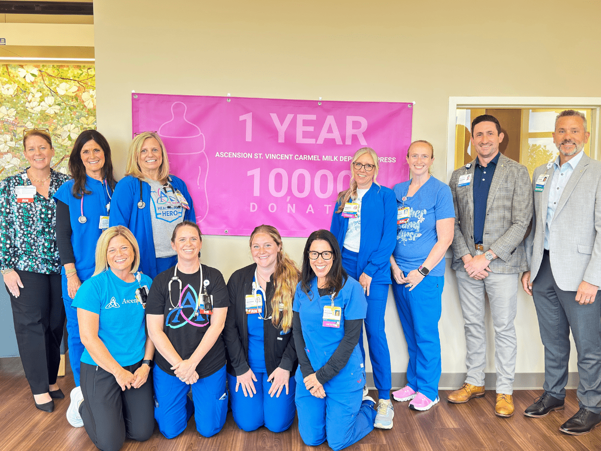 10,000 Ounces Donated: Ascension St. Vincent Carmel Marks Milestone First Year for Local Milk Depot