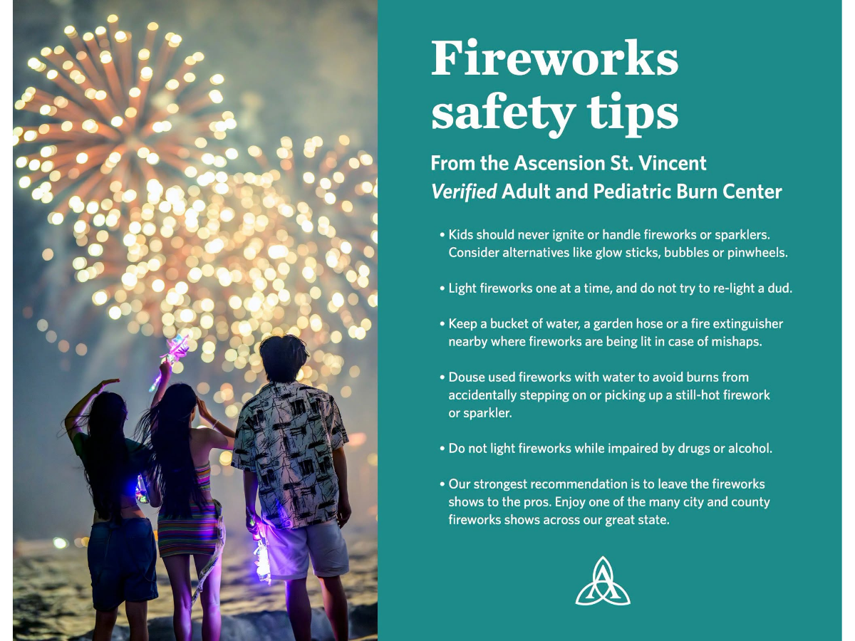 Stay safe this Fourth of July: Ascension St. Vincent shares fireworks safety tips