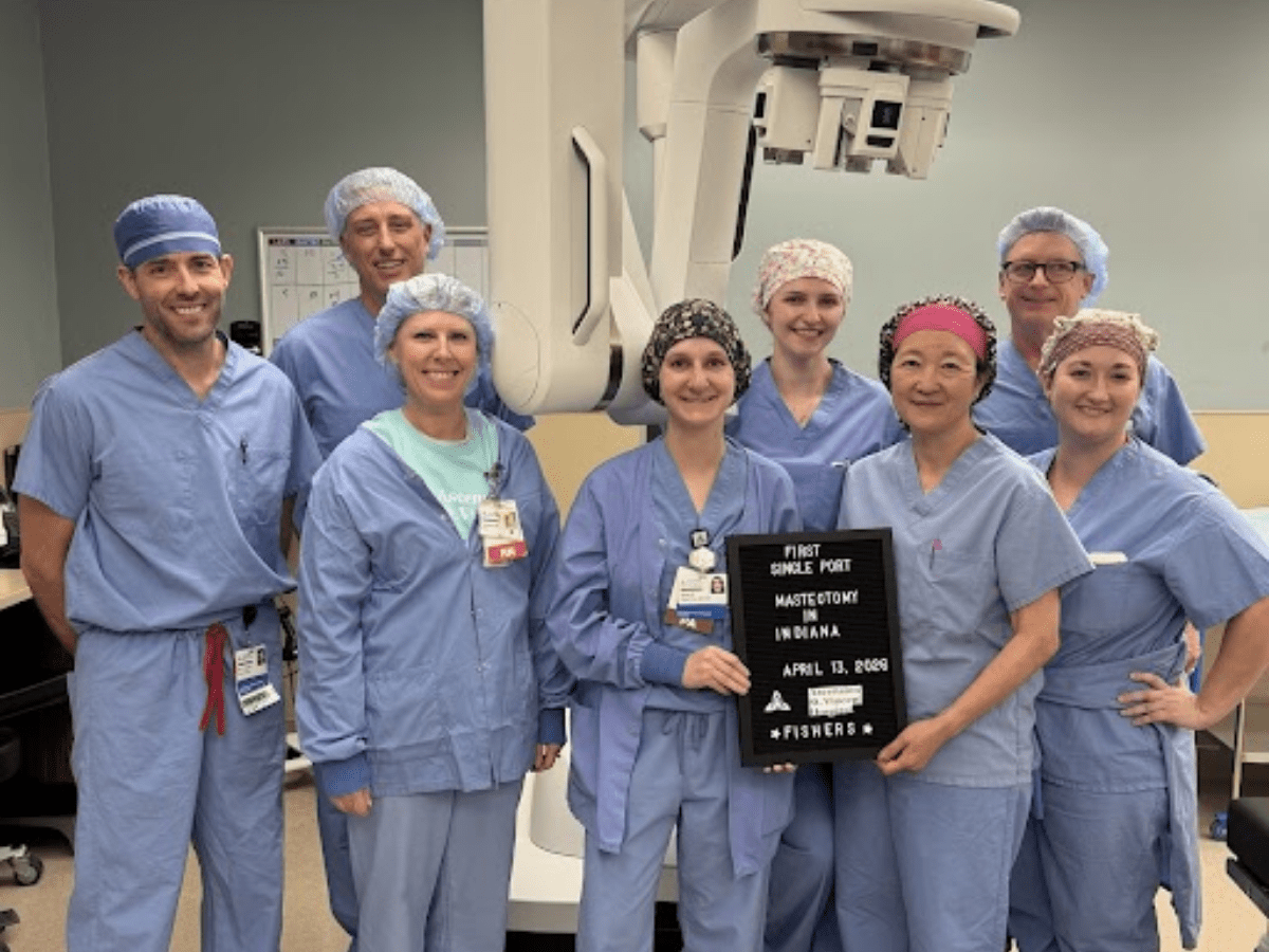 Ascension St. Vincent Among First in Nation to Perform Post–Clinical Trial Single-Port Robotic Nipple-Sparing Mastectomy