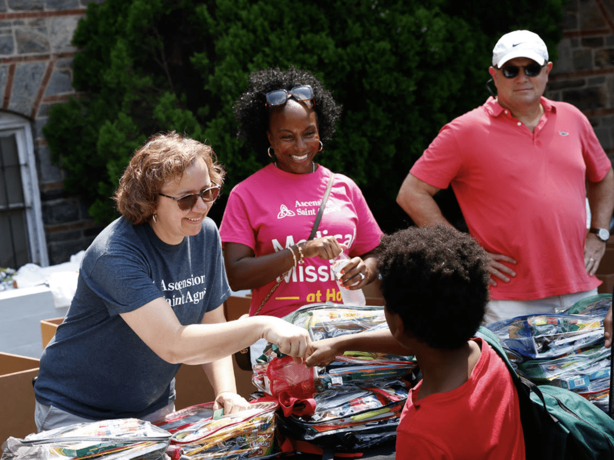 Ascension Saint Agnes Partners with Community to Help Baltimore Students Start the School Year Strong