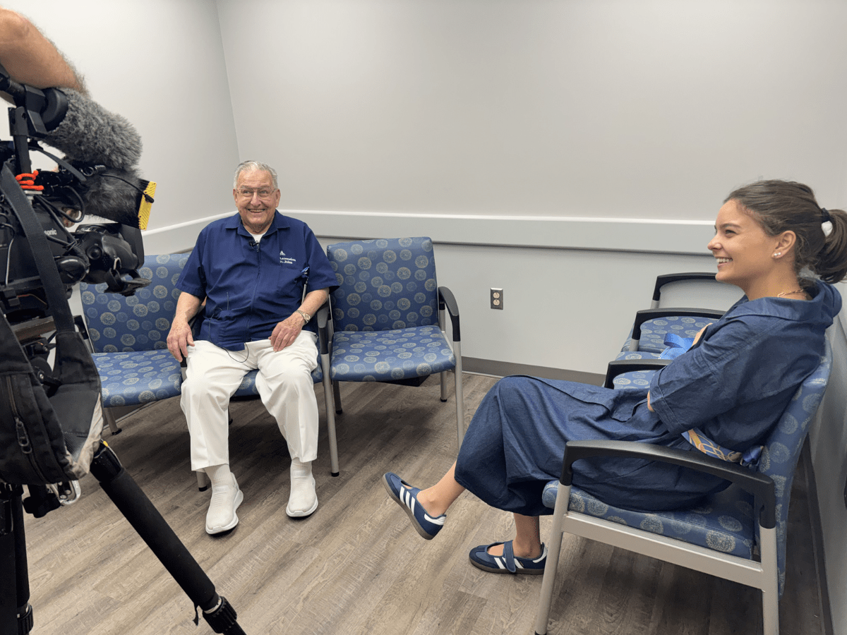 90 Year Old Volunteer Brings Comfort to Patients at at ASJMC
