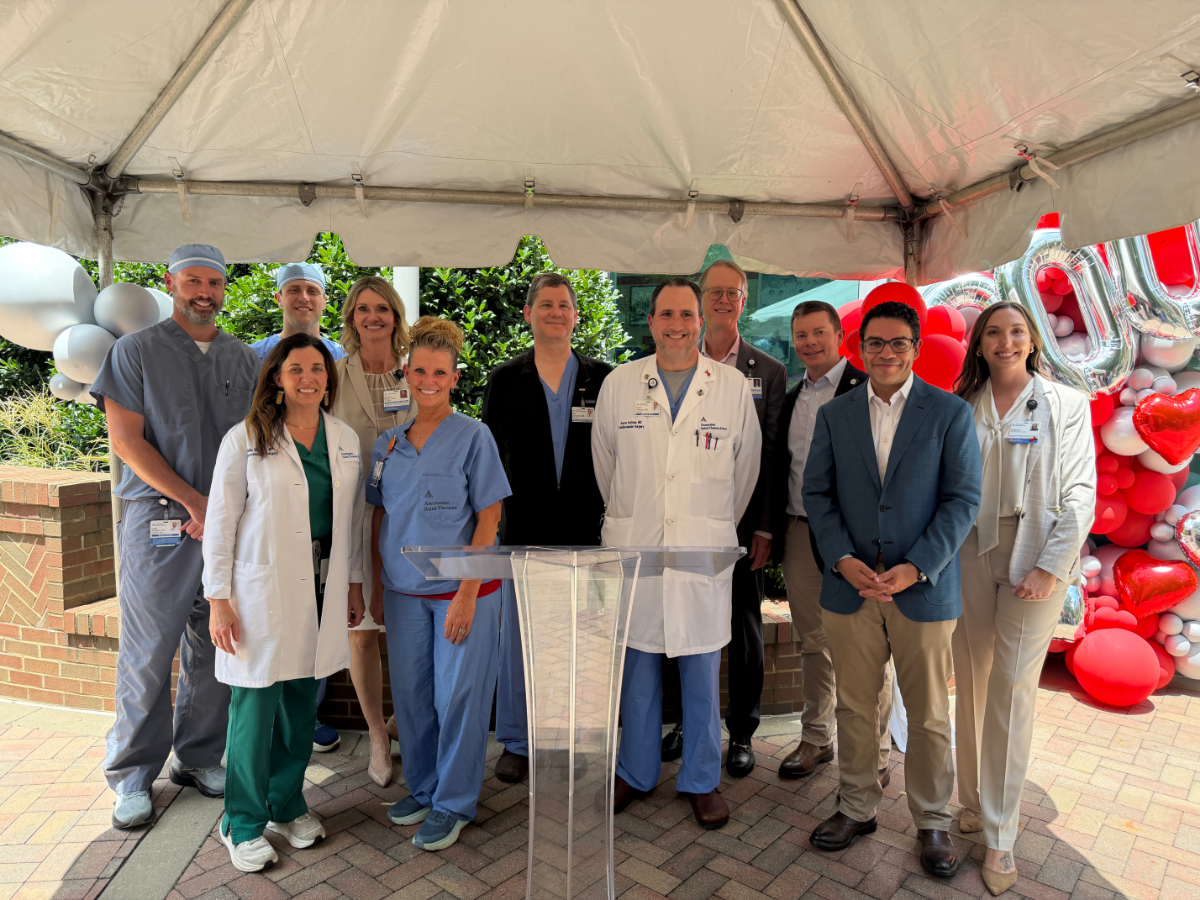 Ascension Saint Thomas Rutherford Celebrates 1,000th Cardiac Surgery Case