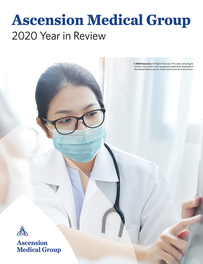 Ascension Medical Group - Year in Review 2020 cover page